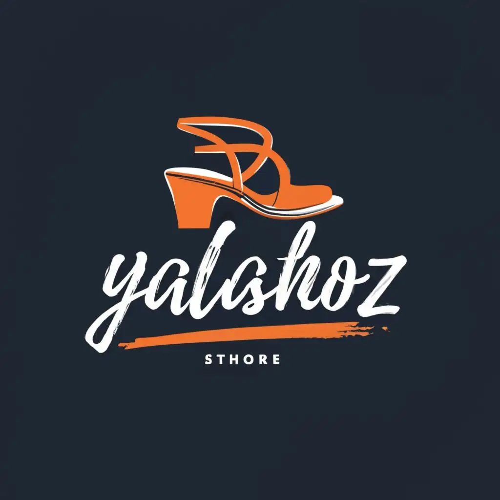 logo, shoes store , with the text "yalashoz", typography