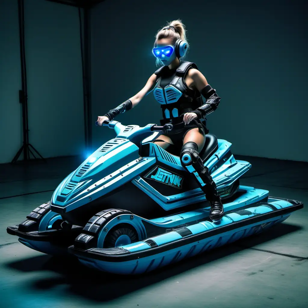 jetski stunt cyber punk costume indoor-arena