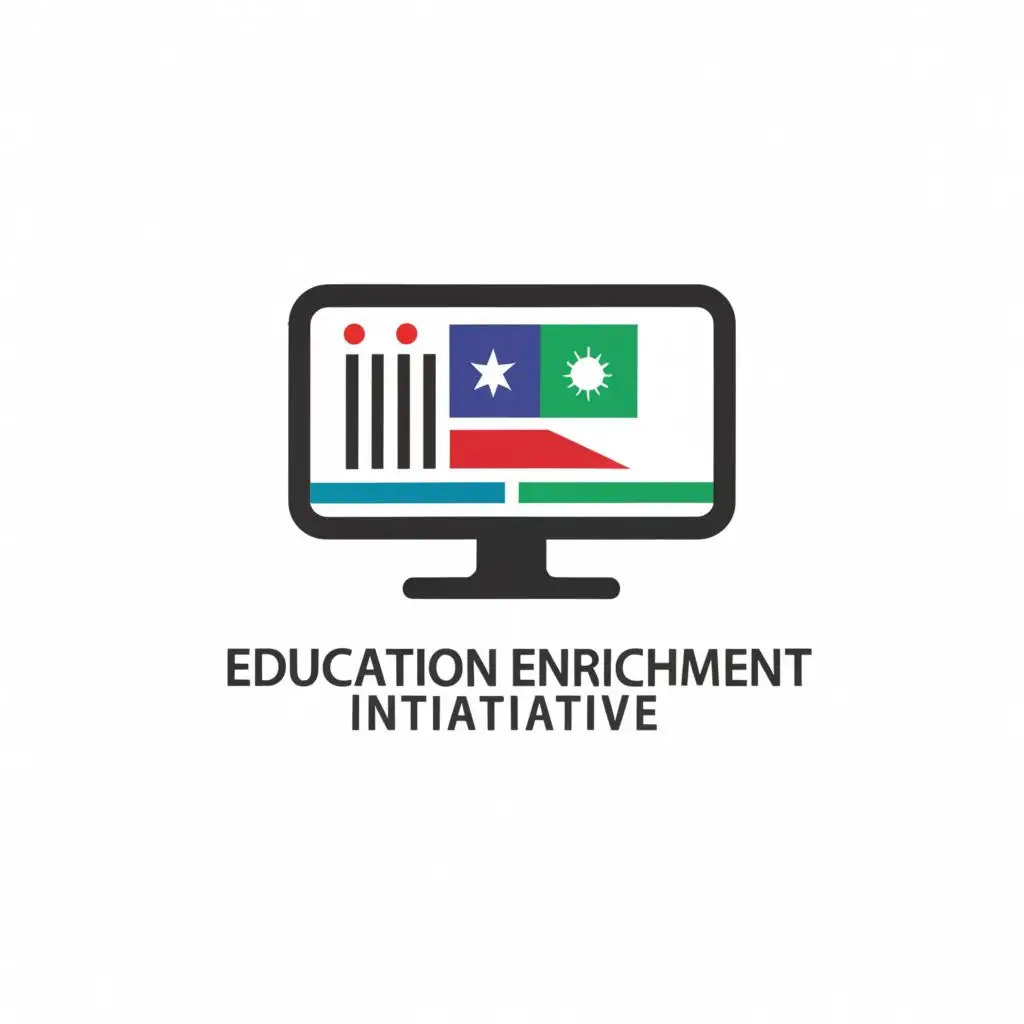 a logo design,with the text "Education Enrichment Initiative", main symbol:Nigeria
 technology
 computer
 donations
,Moderate,be used in Nonprofit industry,clear background