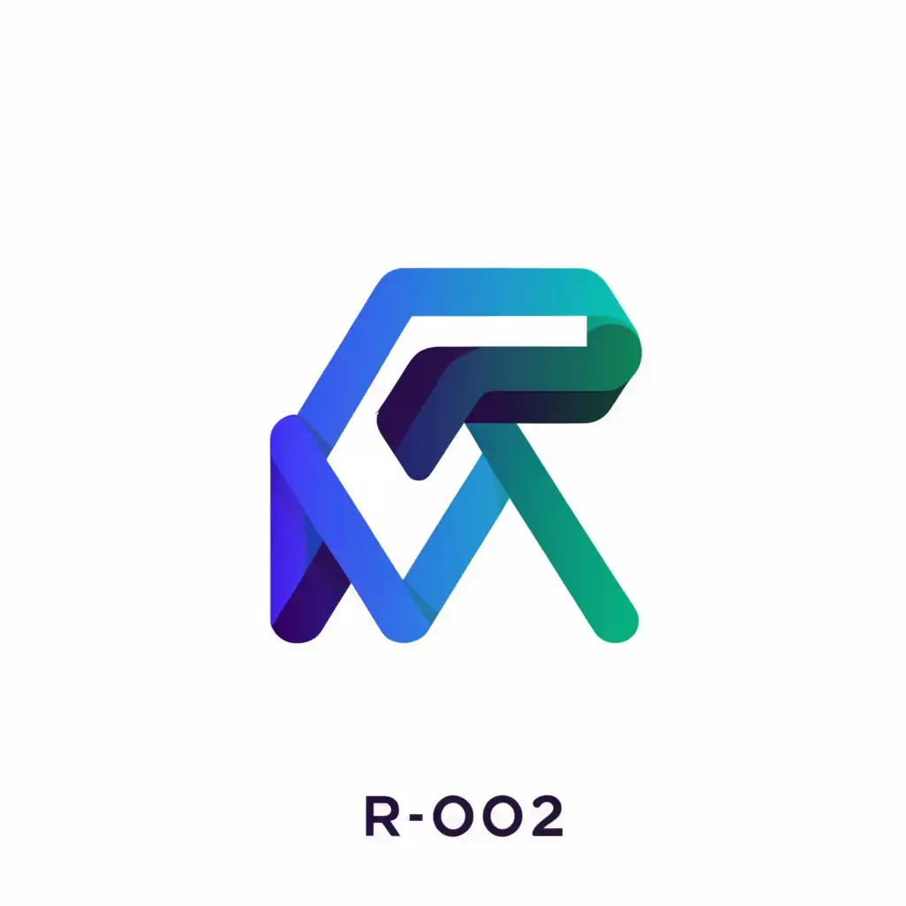 a logo design,with the text "R_002", main symbol:letter R in modern style,Moderate,be used in Technology industry,clear background