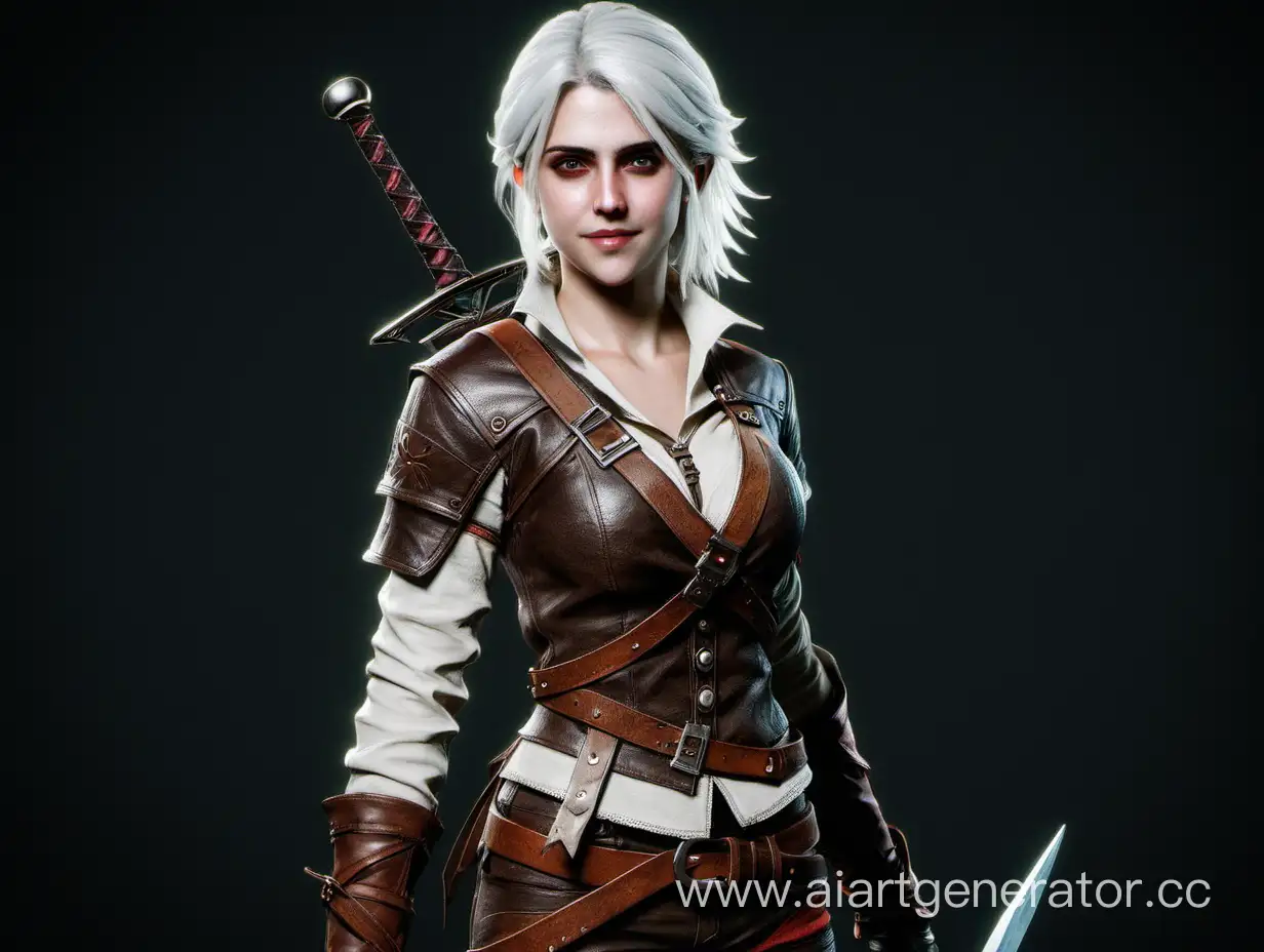 Ciri-Fan-Art-Illustration-Fierce-Warrior-in-Enchanting-Surroundings