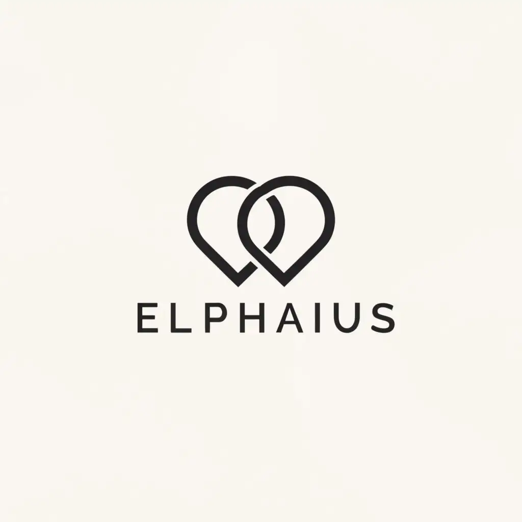 a logo design,with the text "Elphalius", main symbol:love chat,Minimalistic,clear background
