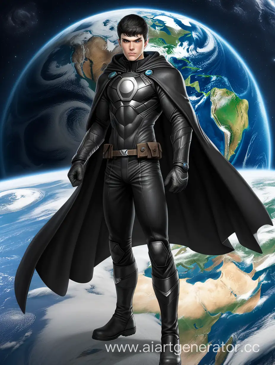 Young-Hero-of-Earth-in-Unmarked-Suit-Against-Earths-Horizon