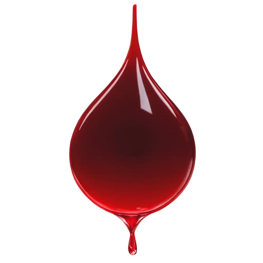 Vivid-Blood-Drop-PNG-Enriching-Visual-Content-for-Medical-Websites