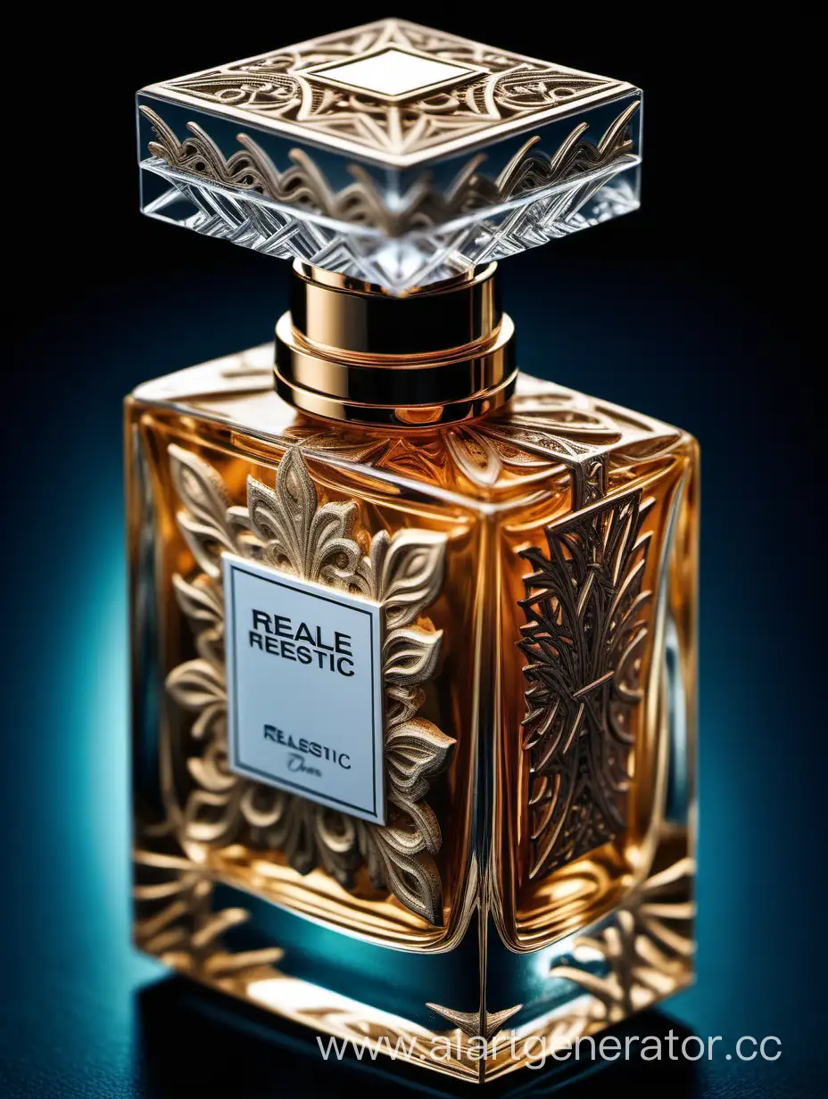 realestic perfume , photography, close-up, hyper detailed, trending on artstation, sharp focus, studio photo, intricate details, highly detailed,