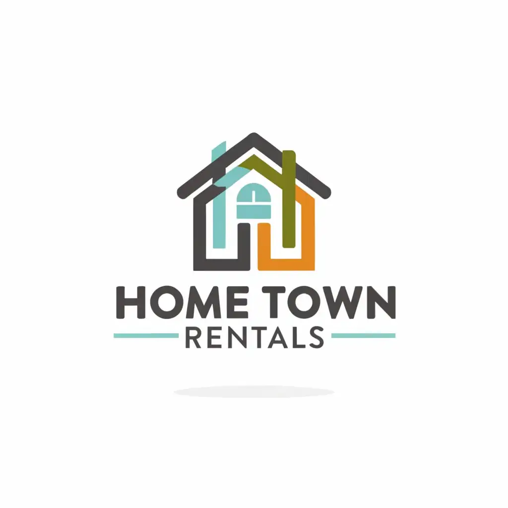 a logo design,with the text "Home Town Rentals", main symbol:Home,Moderate,clear background