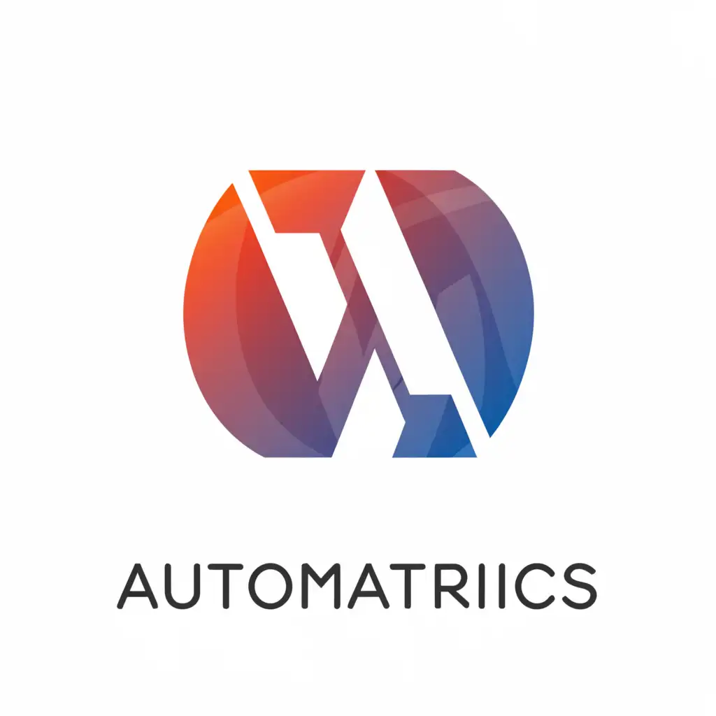 a logo design,with the text 'AutoMatrics', main symbol:AM,Moderate,be used in Automotive industry,clear background