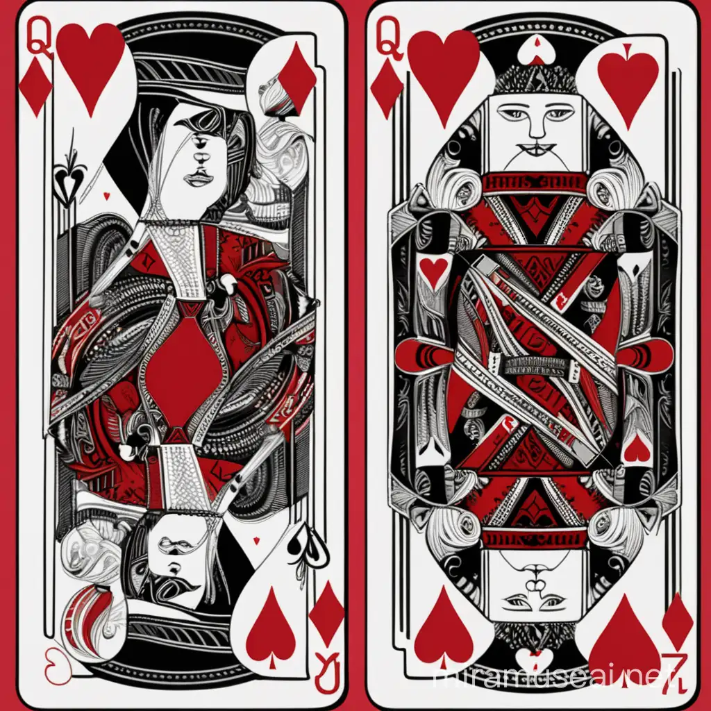 create unique playing card design images