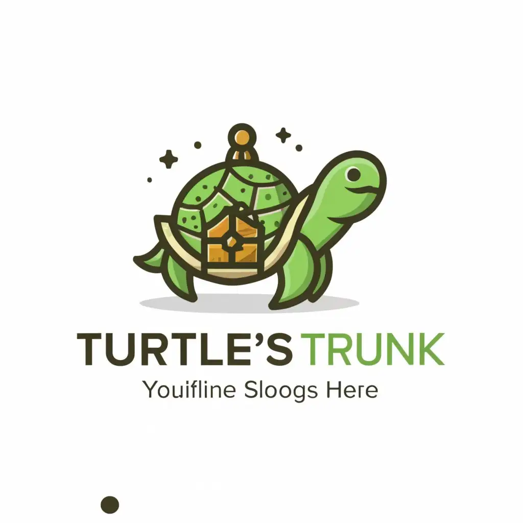 a logo design,with the text "Turtle's Trunk", main symbol:Turtle,Moderate,be used in Retail industry,clear background