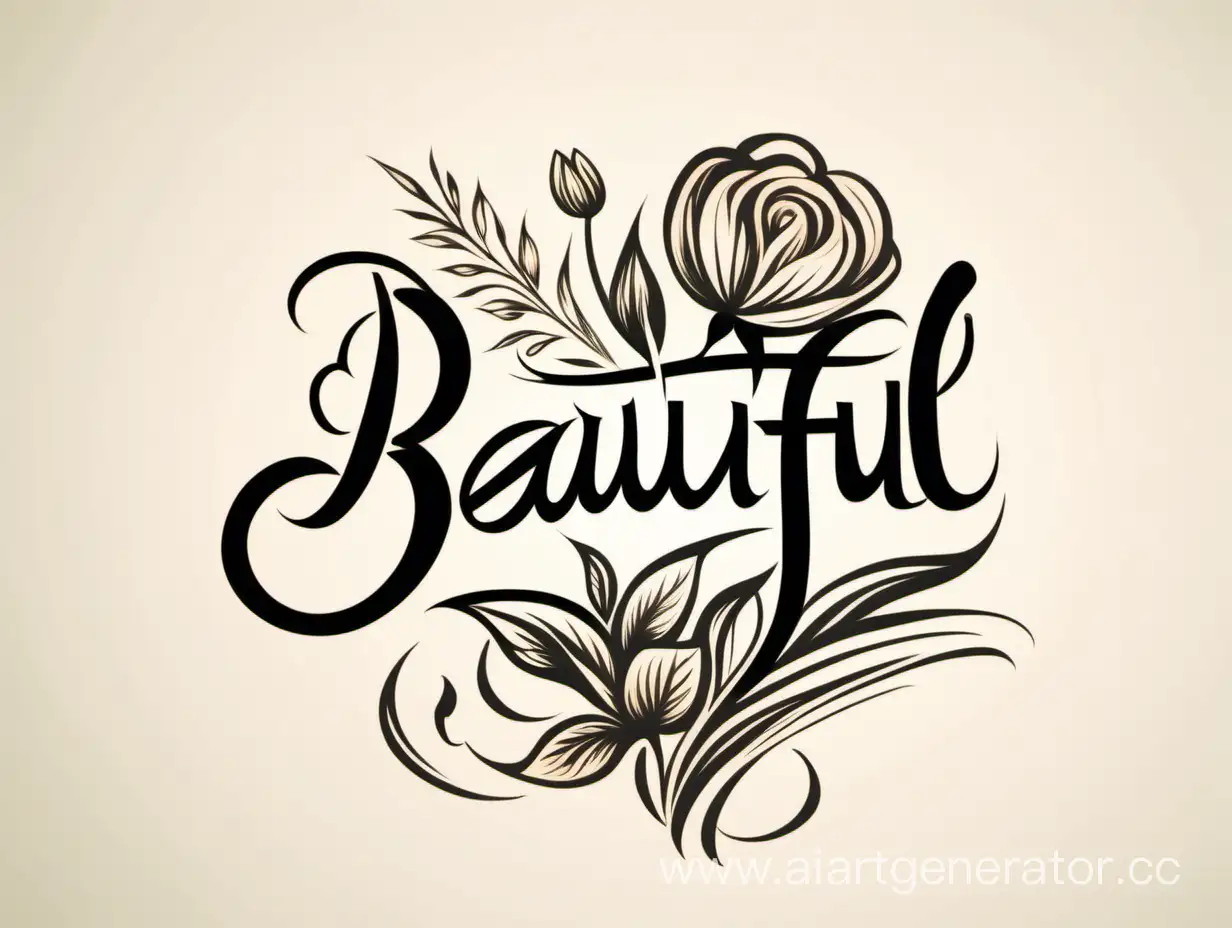 Elegant-Calligraphy-Flower-Logo-for-Exquisite-Flower-Shop