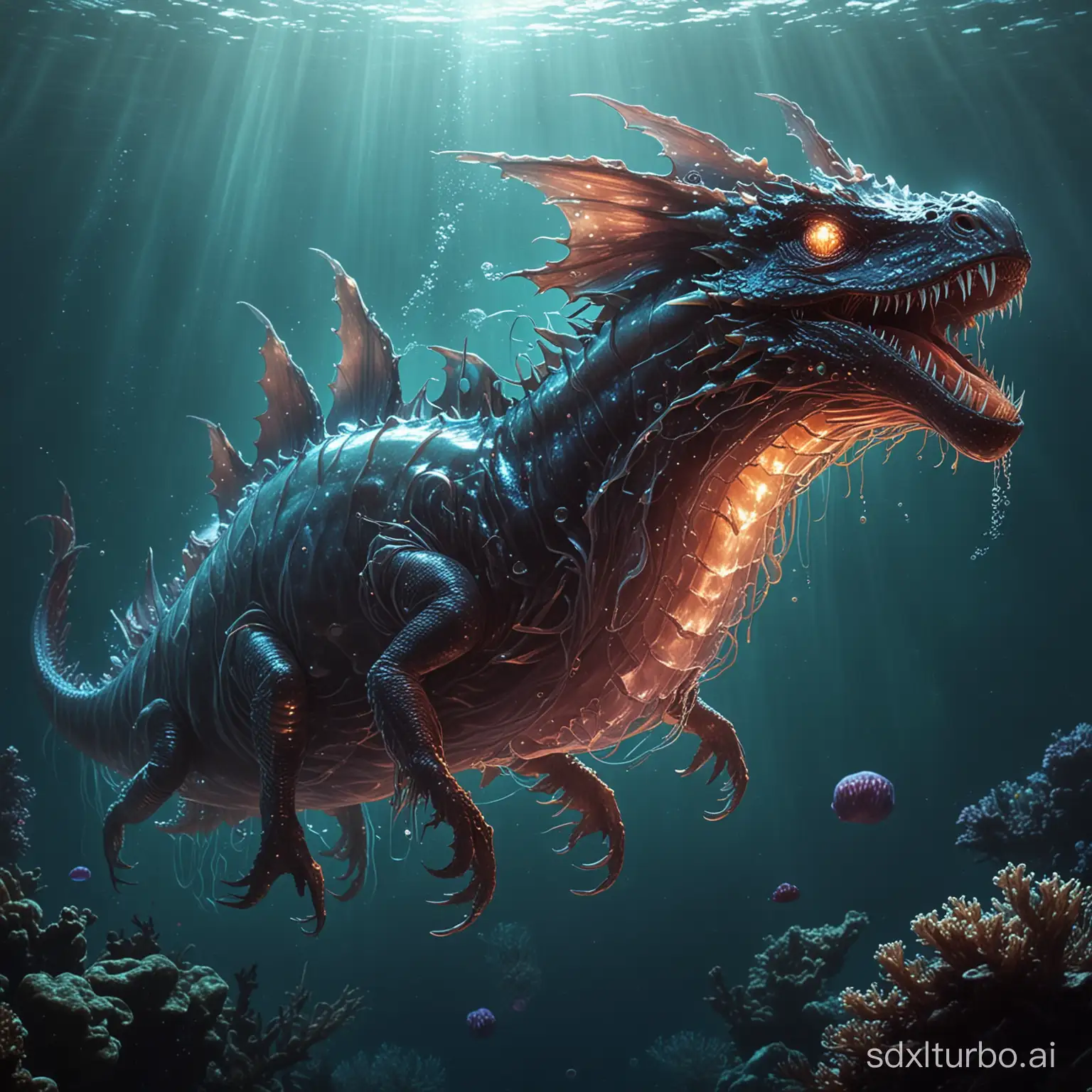Futuristic-Deep-Sea-Jelly-Dragon-in-SciFi-Setting