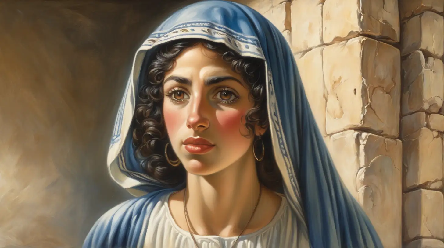 Biblical Era Hebrew Woman in Traditional Attire