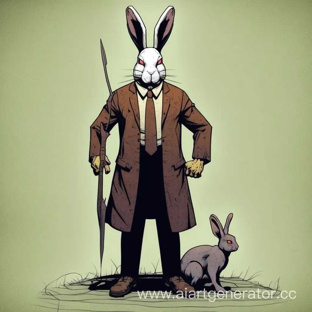 Enigmatic-RabbitMan-in-a-Mysterious-Forest