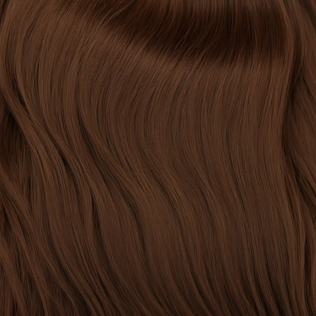Natural Waves Middle Warm Brown Real Hair Image