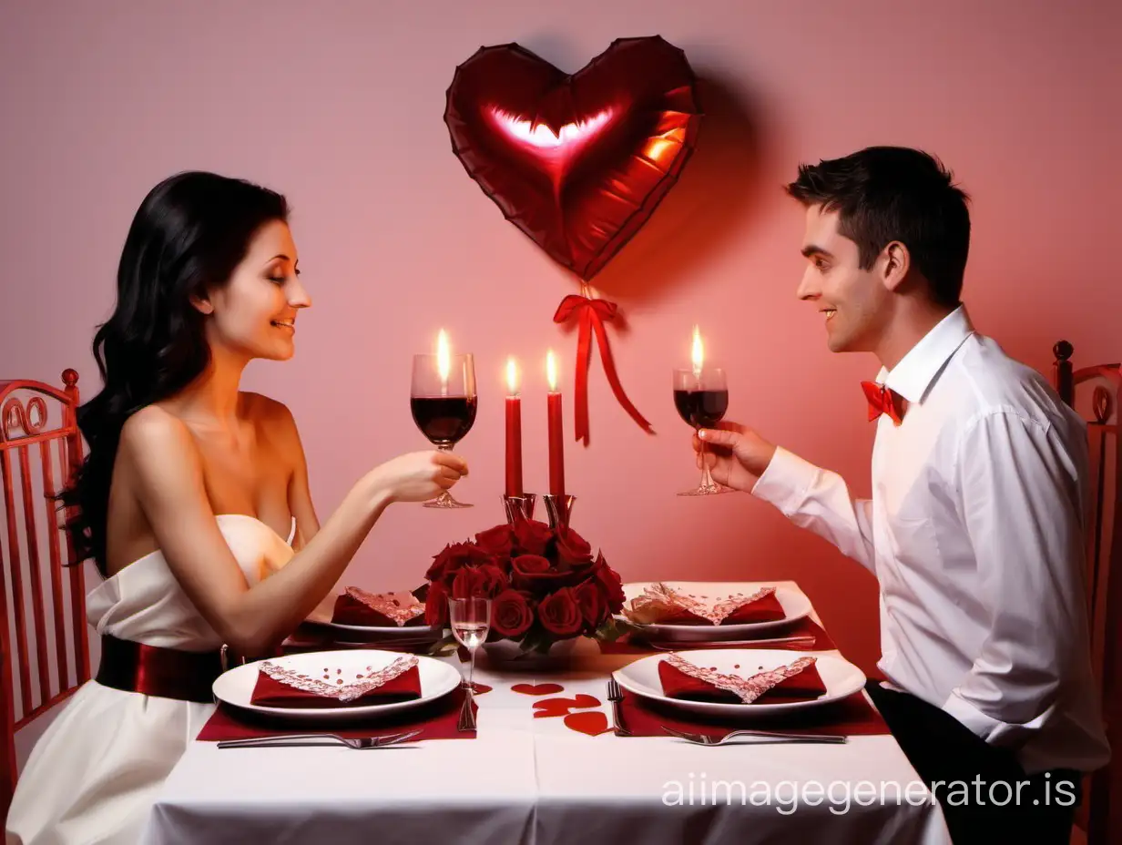 Романтический ужин на двоих в день Валентина 