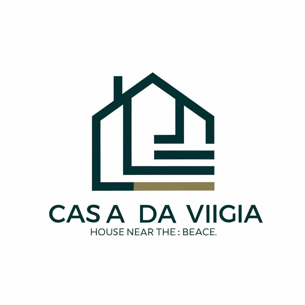 a logo design,with the text "Casa da Vigia, House near the beach, family home, contemporary architecture", main symbol:House,Minimalistic,be used in Real Estate industry,clear background