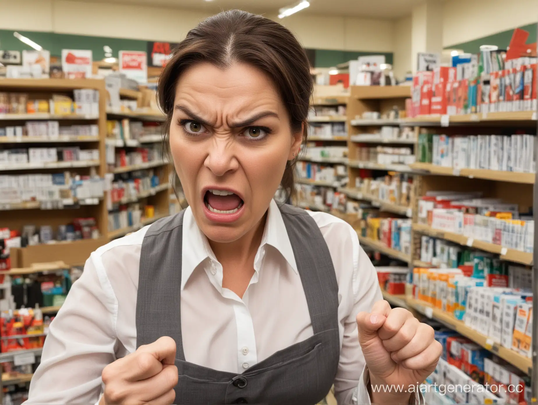 Furious-Saleswoman-Confronting-Customer