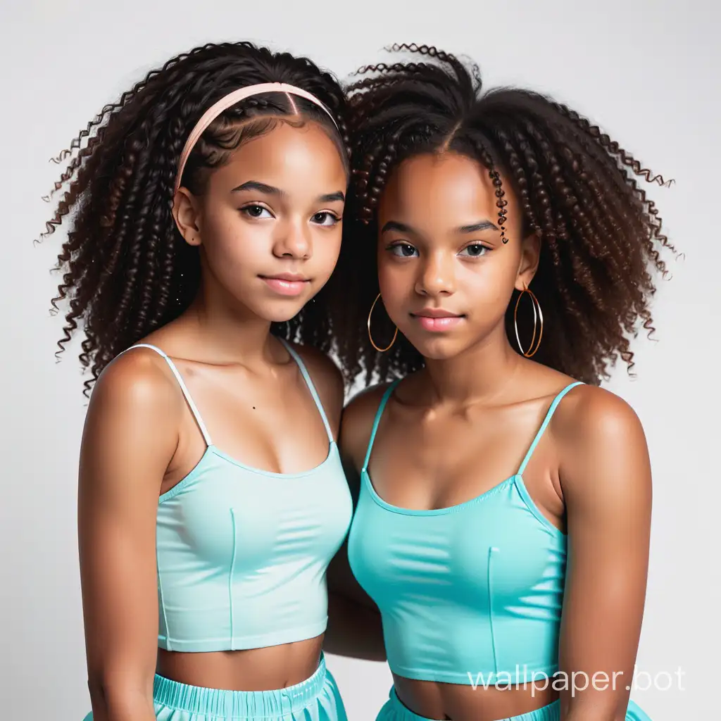 2 teenage black sisters photo shoot