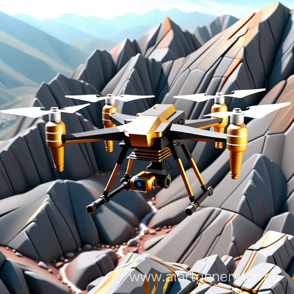 Mountain-Gold-Exploration-Drone-Surveying-High-Altitude-Terrain