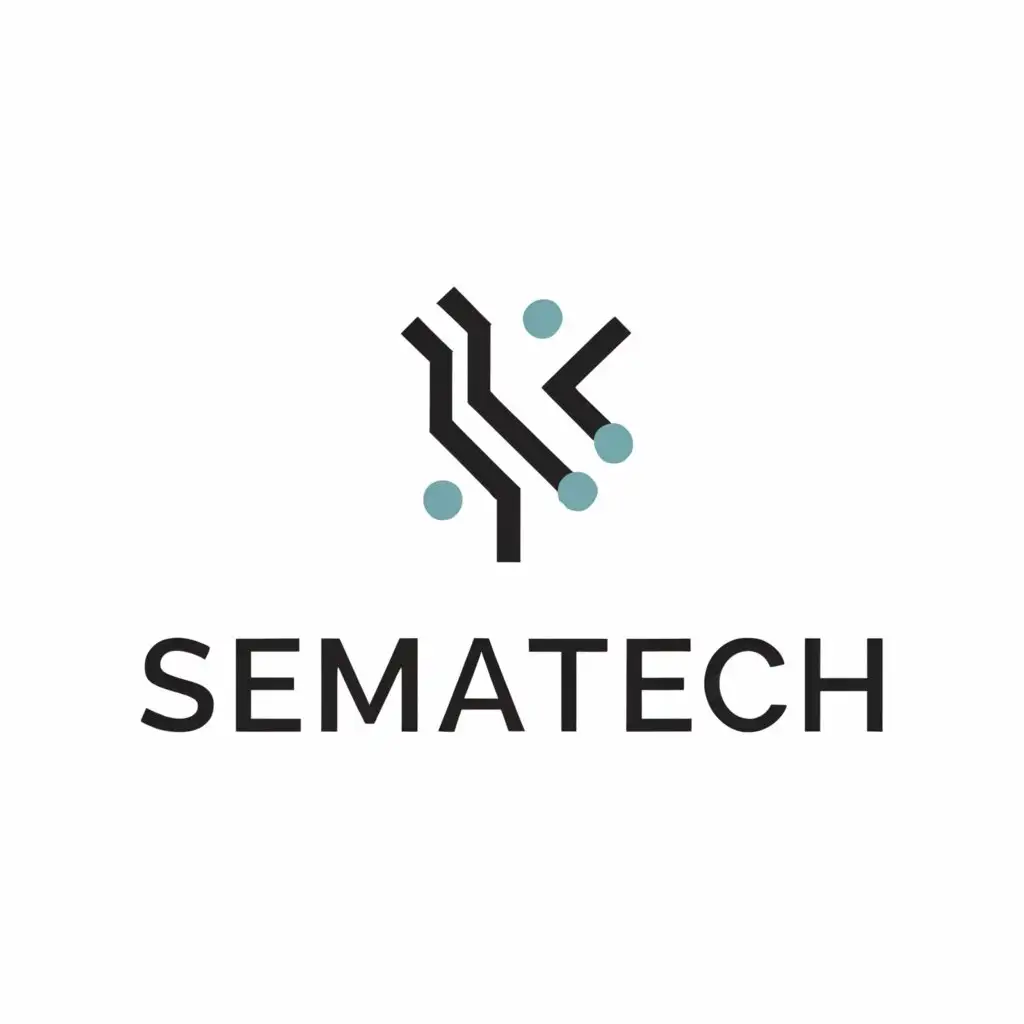 a logo design,with the text "Sematech", main symbol:Technology,complex,be used in Technology industry,clear background