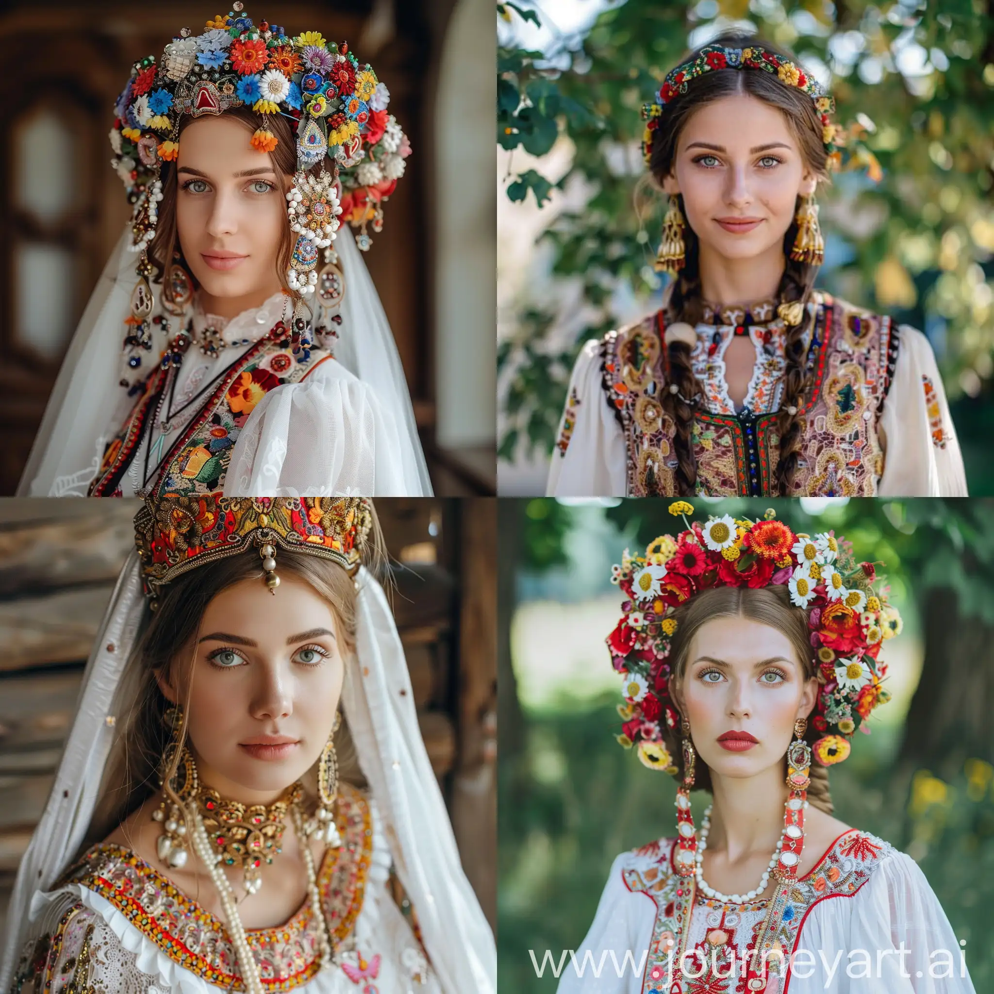 Elegant-Moldavian-Bride-in-Traditional-Costume