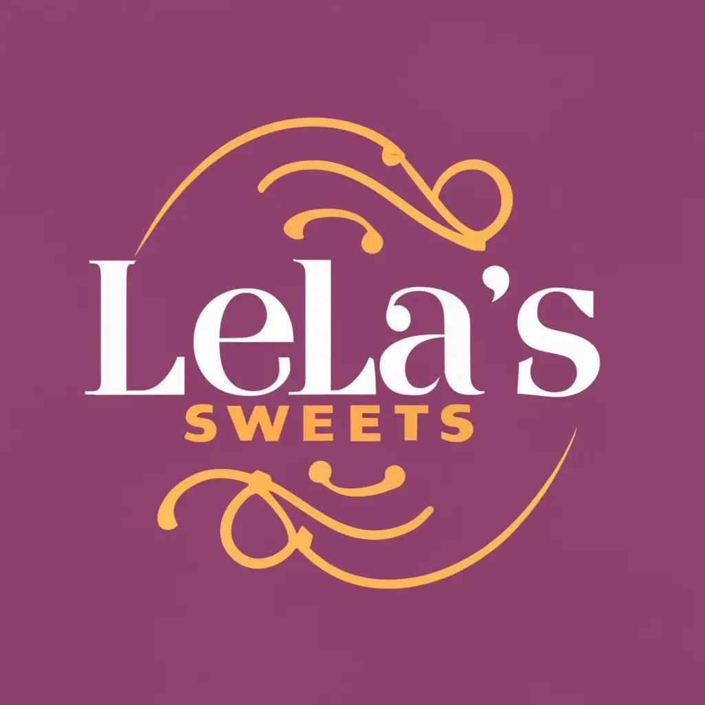 logo, Lelas Sweets, with the text "Lelas Sweets", typography, be used in Restaurant industry