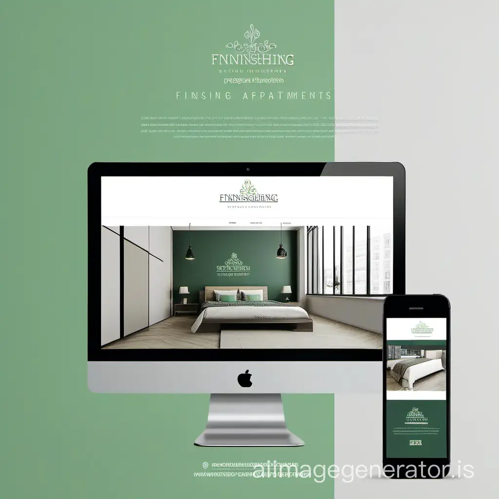 website design for a company finishing apartments