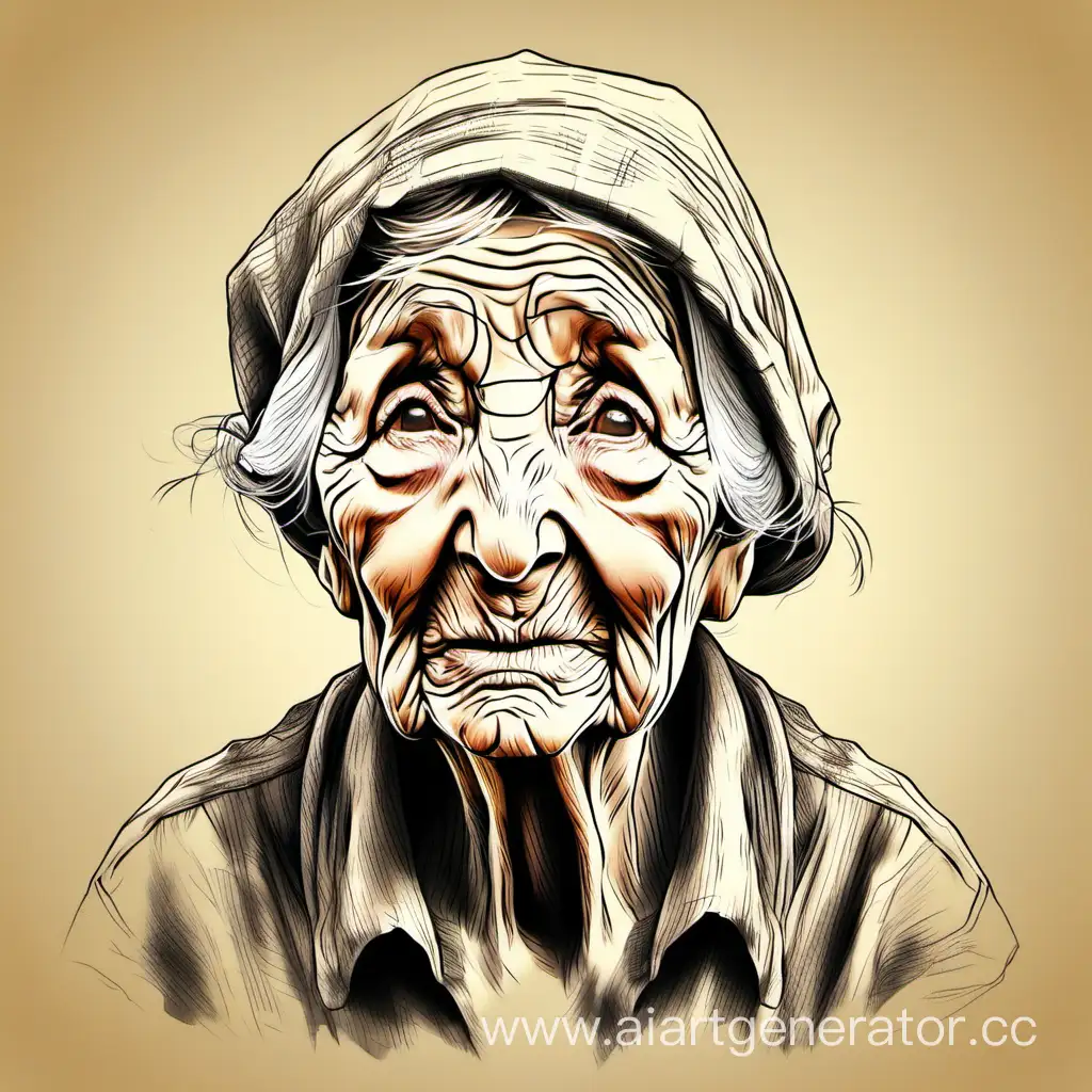 Elderly-Artist-Capturing-Wisdom-Wrinkled-Old-Woman-Engaged-in-Drawing