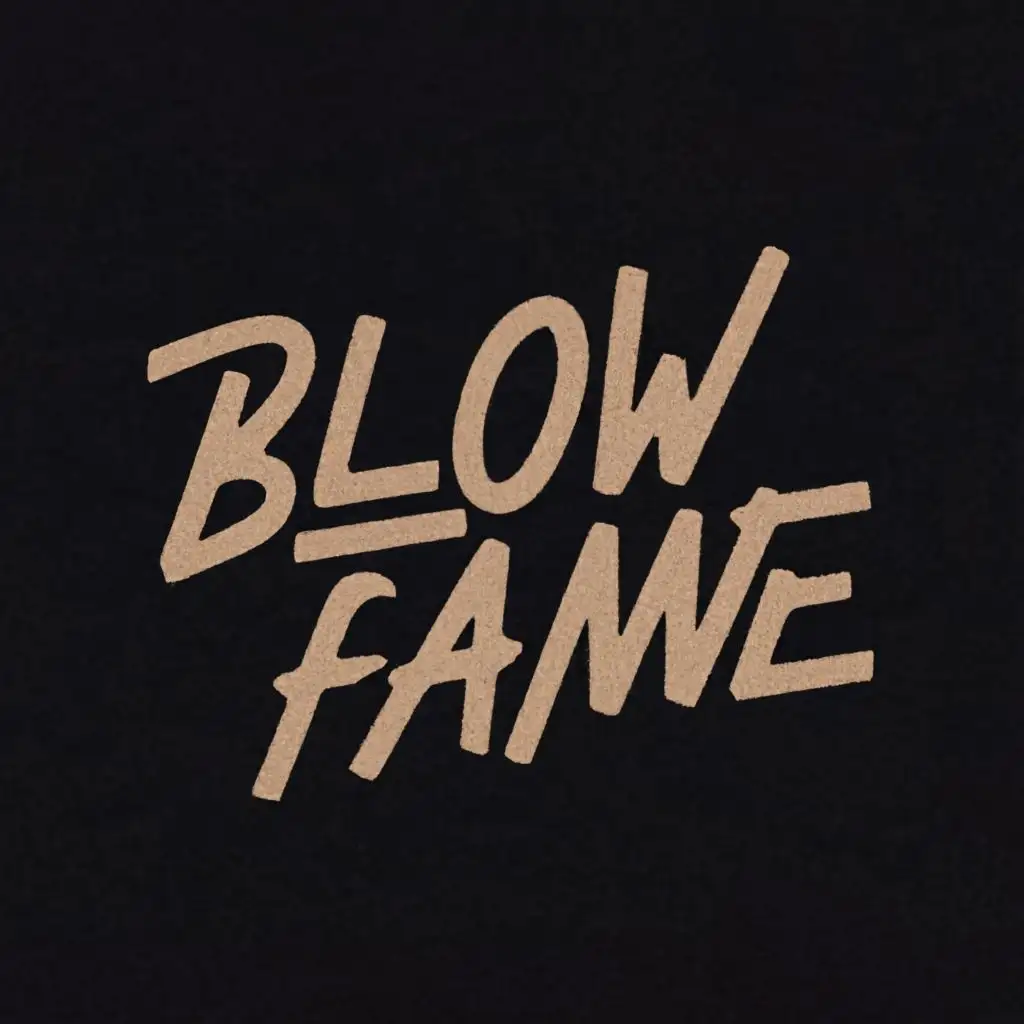 logo, nothing, with the text "Blowfame", typography
