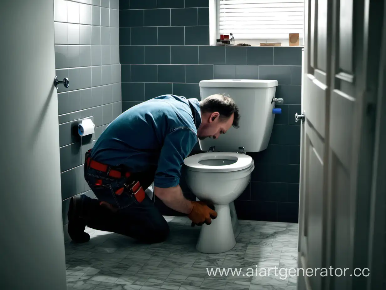 Professional-Plumber-Installing-Toilet-in-Cinematic-Bathroom-Scene