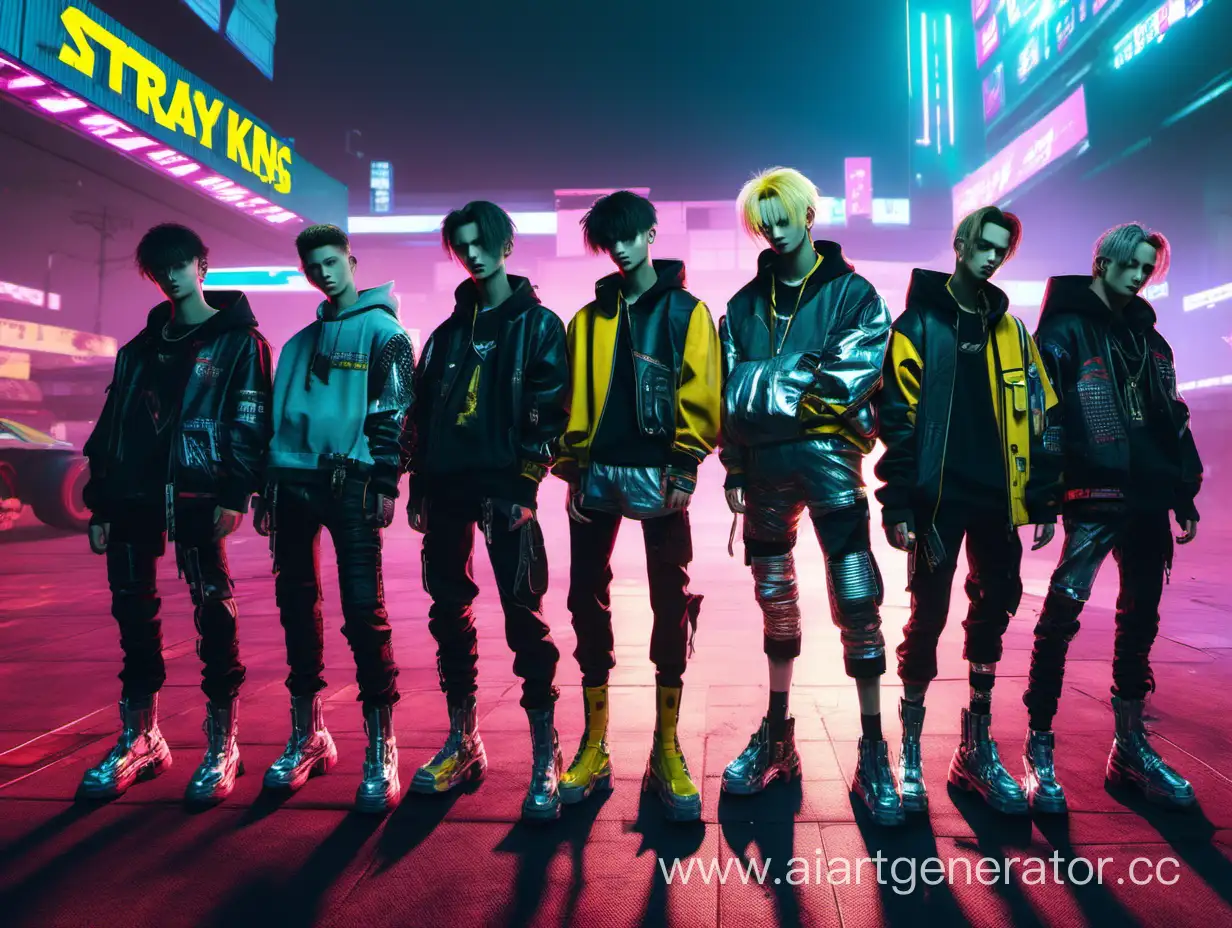 Stray-Kids-Immersed-in-Cyberpunk-2077-Adventure