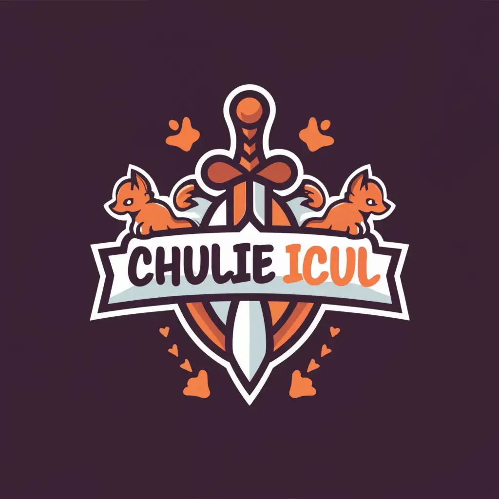a logo design,with the text "chullie icul", main symbol:sword, be used in Animals Pets industry
