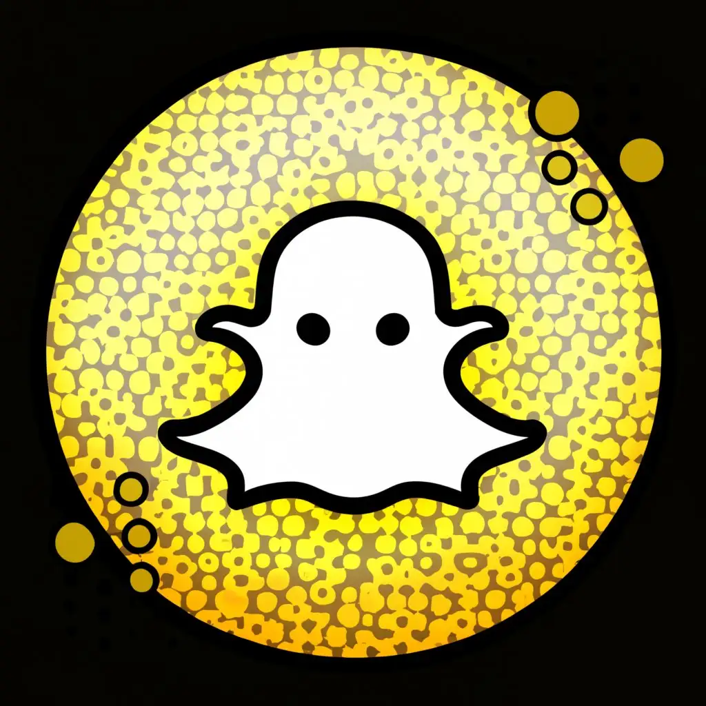 a logo design,with the text "Snapchat", main symbol:ghost,Moderate,clear background