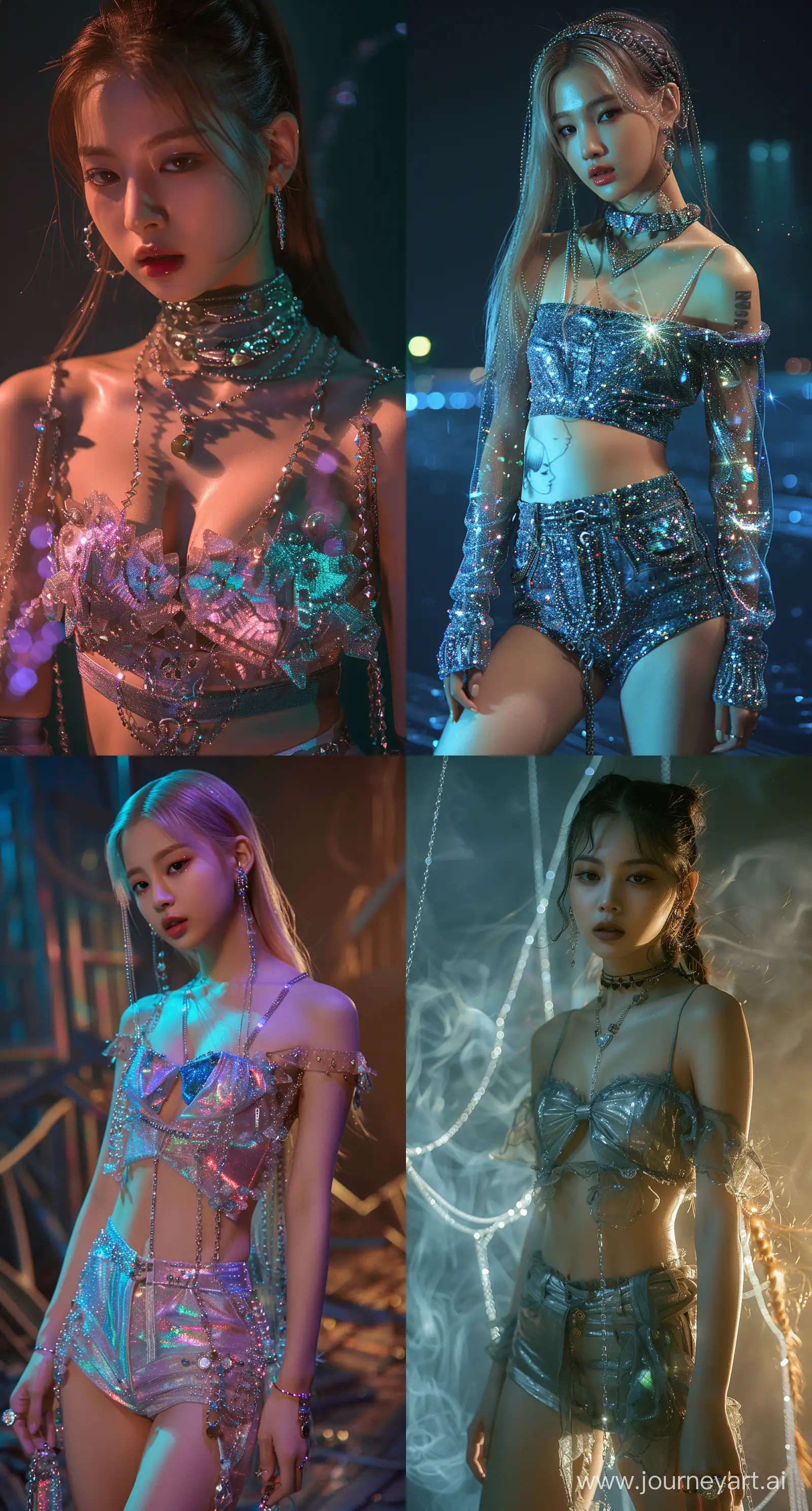 Jennie-Blackpink-in-Mystical-Labradorite-Crystal-Outfit-Nocturnal-Casual-Fashion