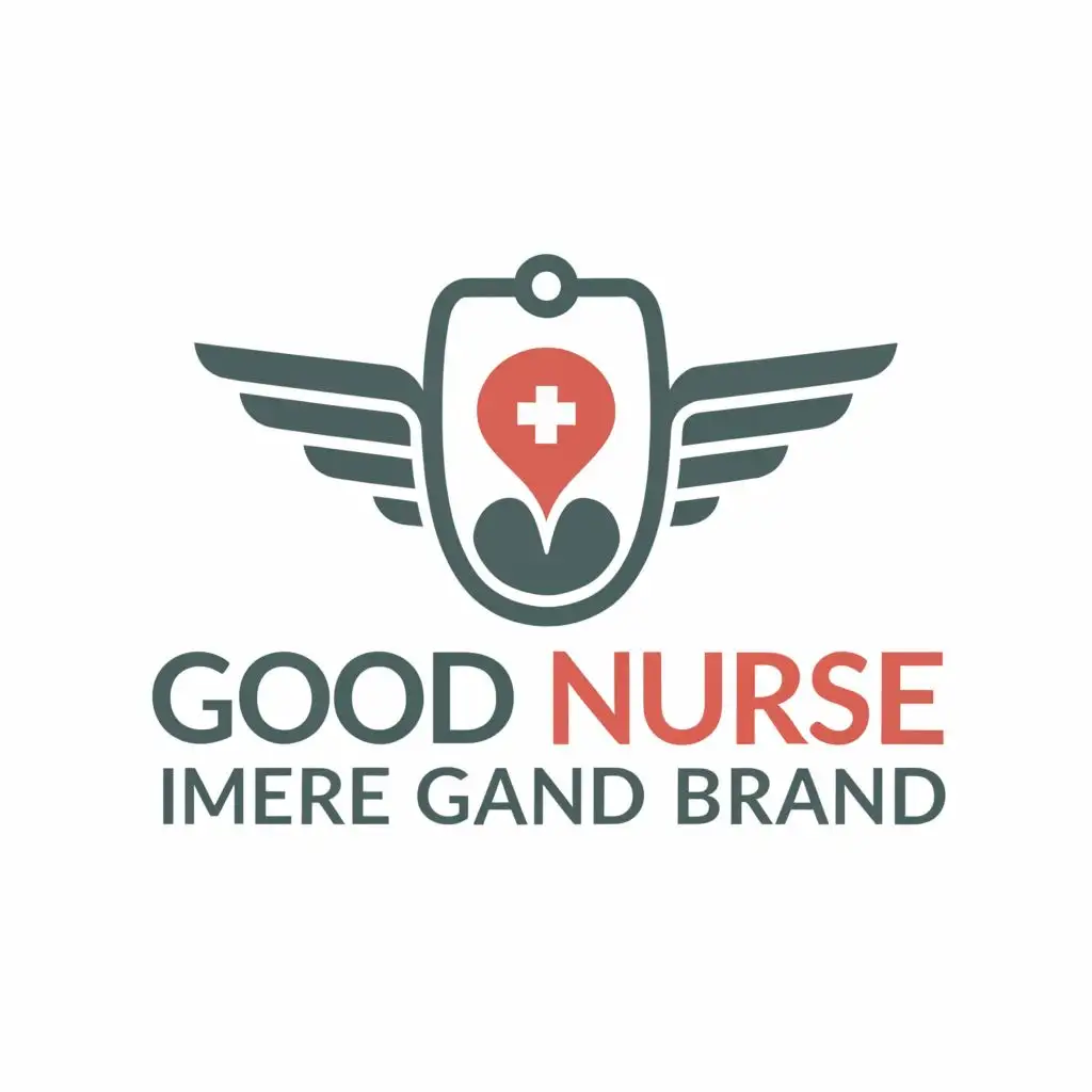 a logo design,with the text 'good nurse brand', main symbol:symbol ,complex,clear background 	exttt{English text, no translation required}
