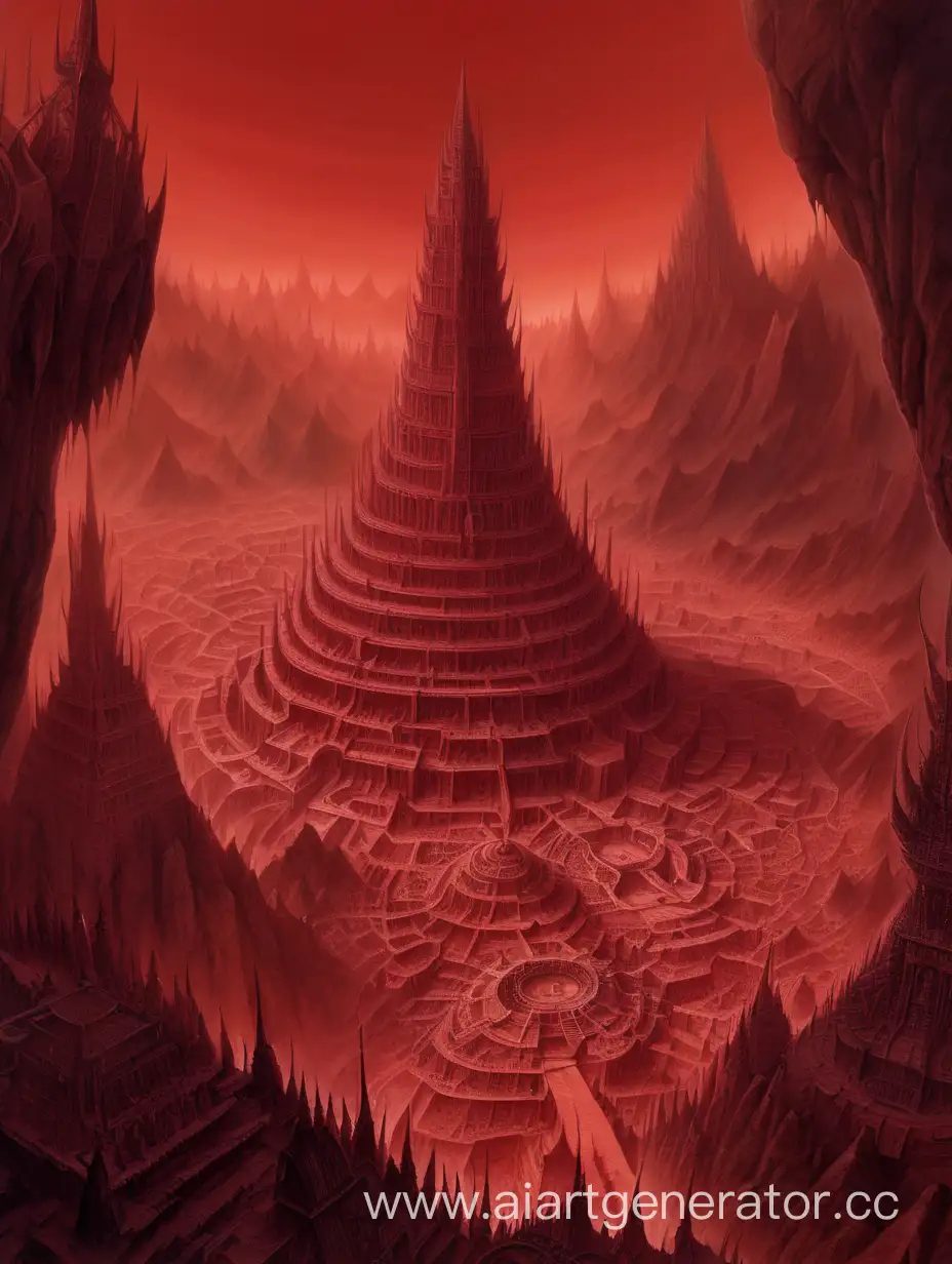 Dis was the second layer of the Nine Hells of Baator. It was almost entirely covered by the city of the same name that stood in a valley surrounded by a ring of spiked mountains. As far as most visitors and inhabitants were concerned, the layer and the city were indistinguishable. red shade. infinite size.