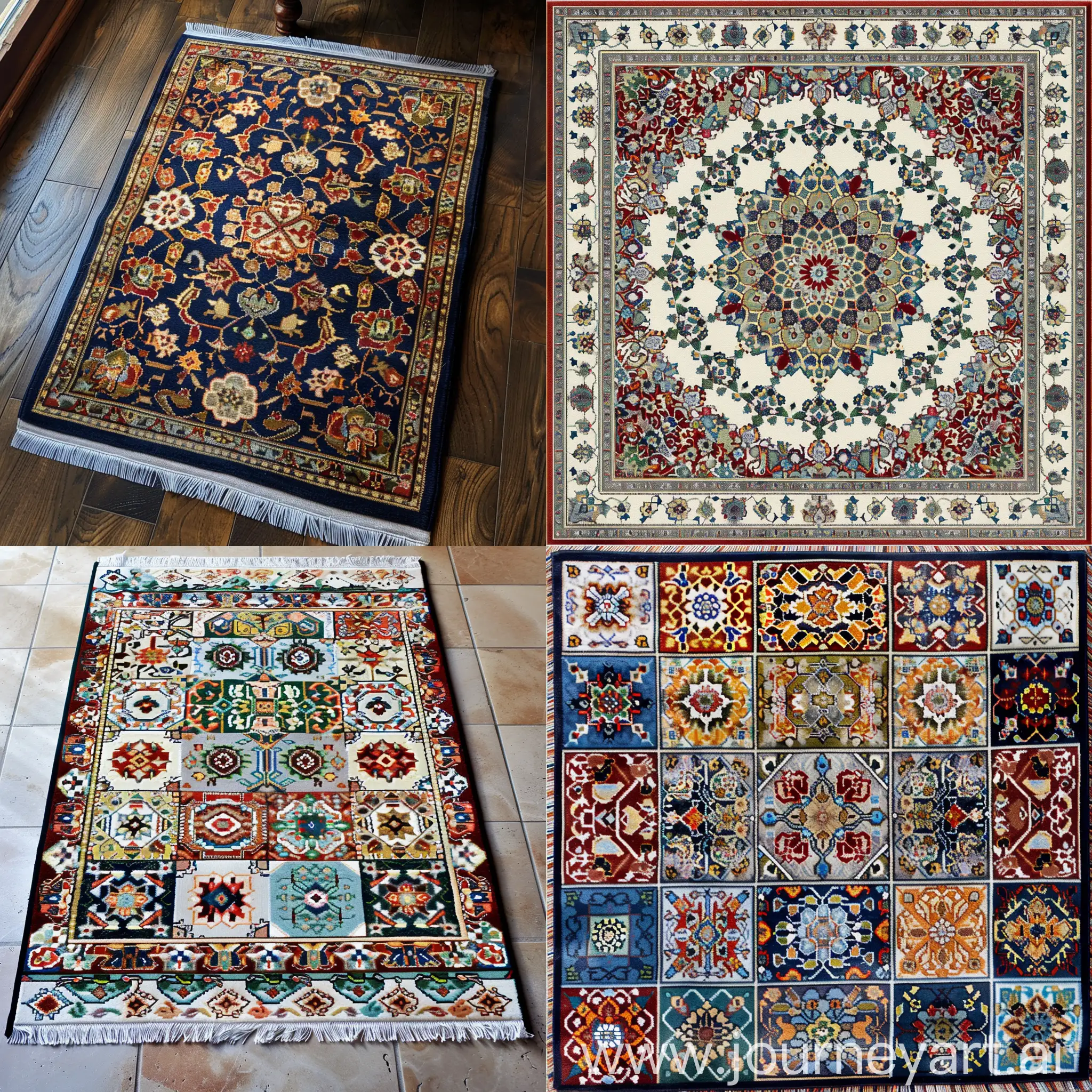 Traditional-Uzbekistan-MachineMade-Carpet-Design