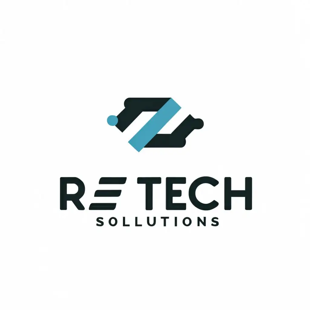 a logo design,with the text "ReTech Solution", main symbol:Your Trusted Service Partner,Minimalistic,be used in Technology industry,clear background