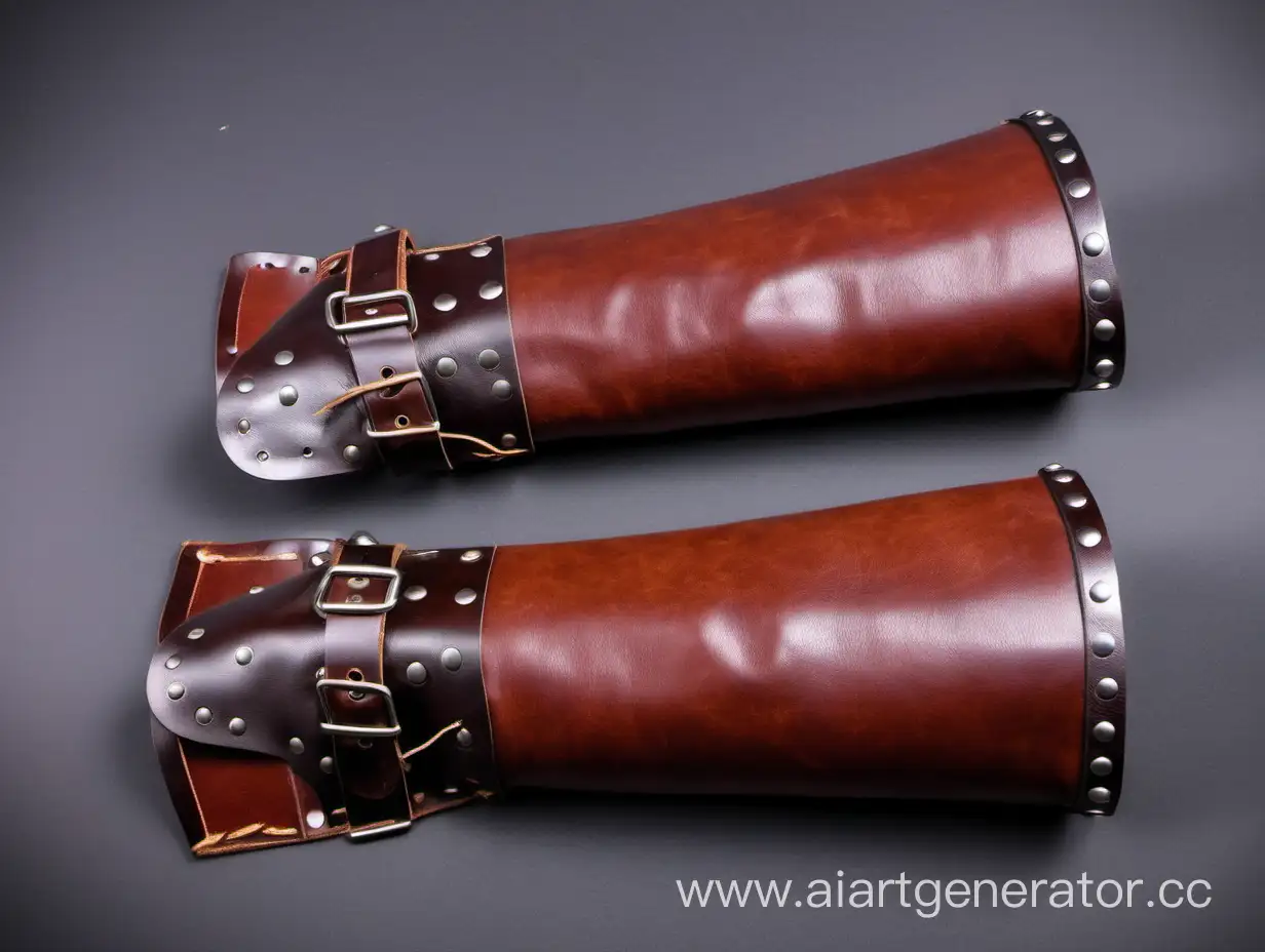 Handmade-LeatherLined-Iron-Wrist-Guards-for-Forearm-Protection