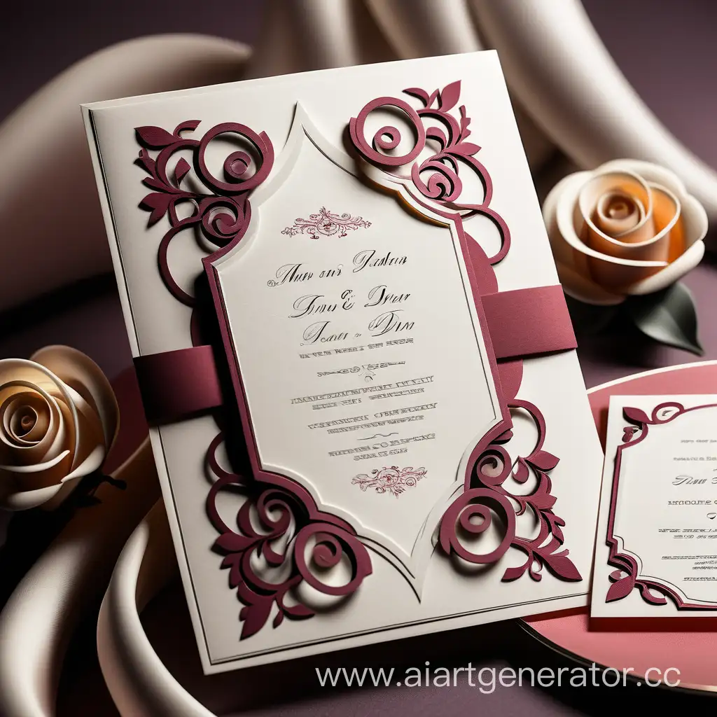 Wedding invitation marriage incroyable fashion 