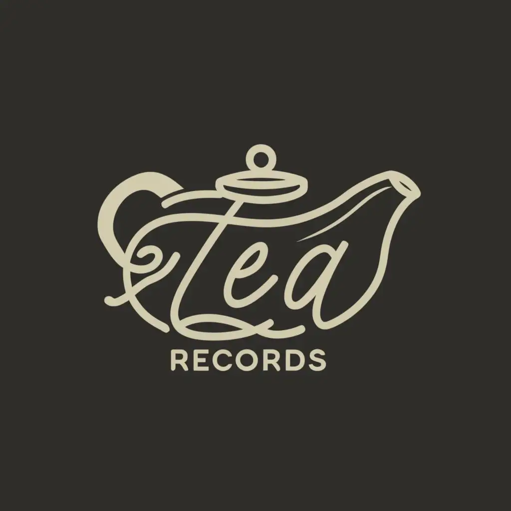 a logo design,with the text "Tea Records", main symbol:Teapot, music,Moderate,be used in Events industry,clear background