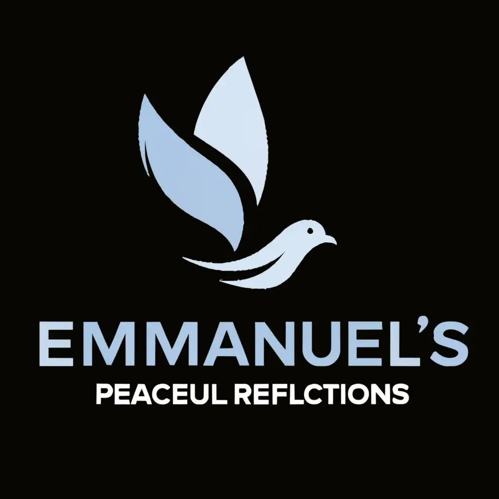 a logo design,with the text "Emmanuel's Peaceful Reflections", main symbol:Christian Devotional,Moderate,be used in Religious industry,clear background