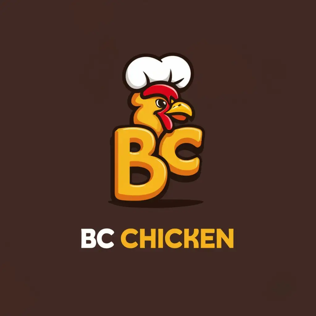 a logo design,with the text "BC CHICKEN", main symbol:CHICKEN COOKING FRIED,Moderate,clear background