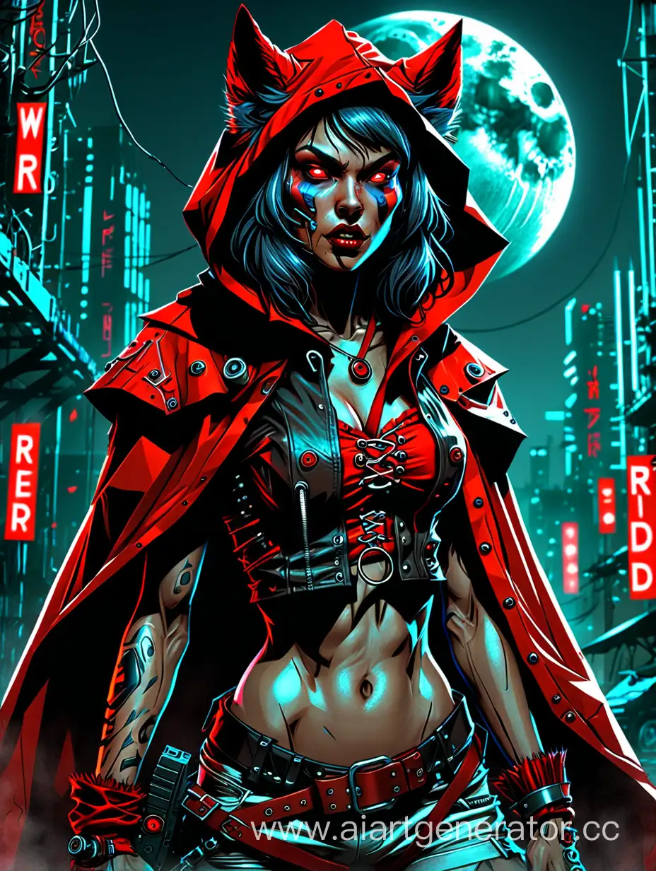 Cyberpunk-Red-Riding-Hood-Confronting-the-Werewolf