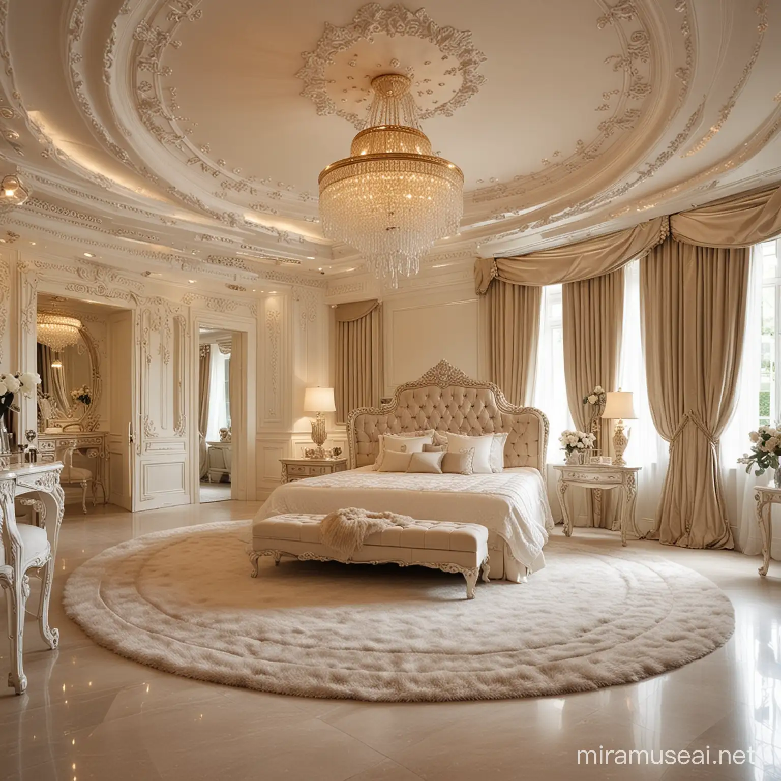 Extravagant Luxury Bedroom with Opulent Decor