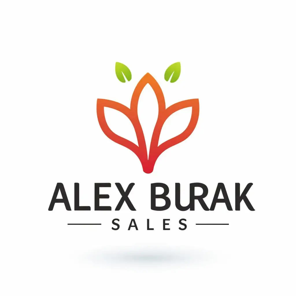 a logo design,with the text "Alex Burak Sales & Development", main symbol:beet growth,Minimalistic,be used in Travel industry,clear background