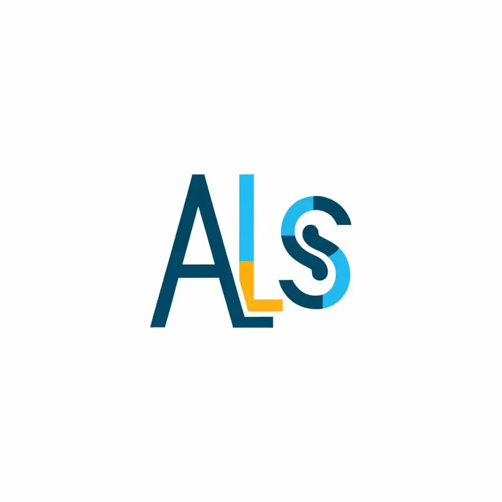 a logo design,with the text "ALS", main symbol:No symbol just characters,Minimalistic,be used in Technology industry,clear background