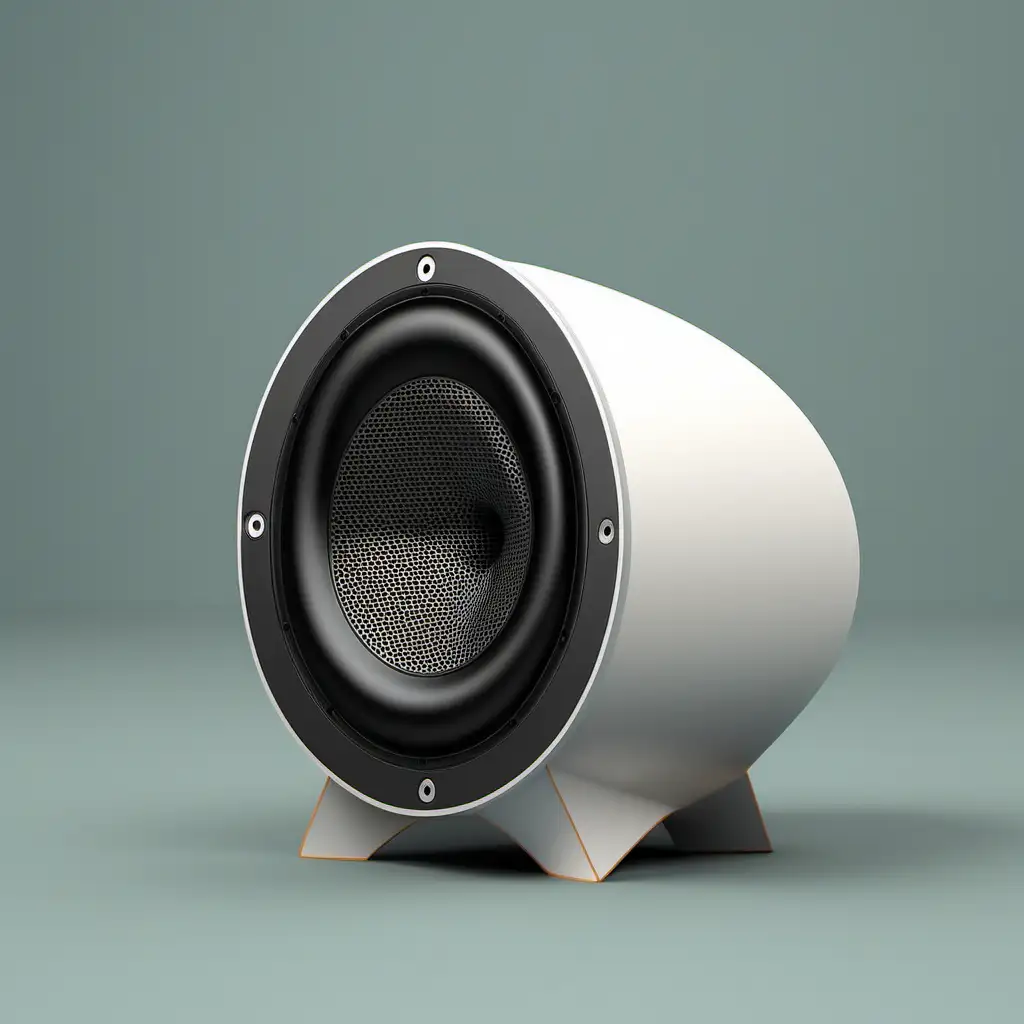 HighFidelity Speaker Design with Spatially Positioned Woofer and Three Tweeters