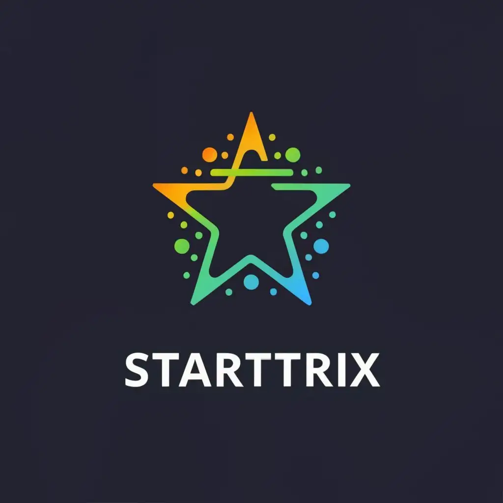 LOGO-Design-For-Startrix-Stellar-Emblem-with-Dynamic-Typography-for-the-Internet-Industry