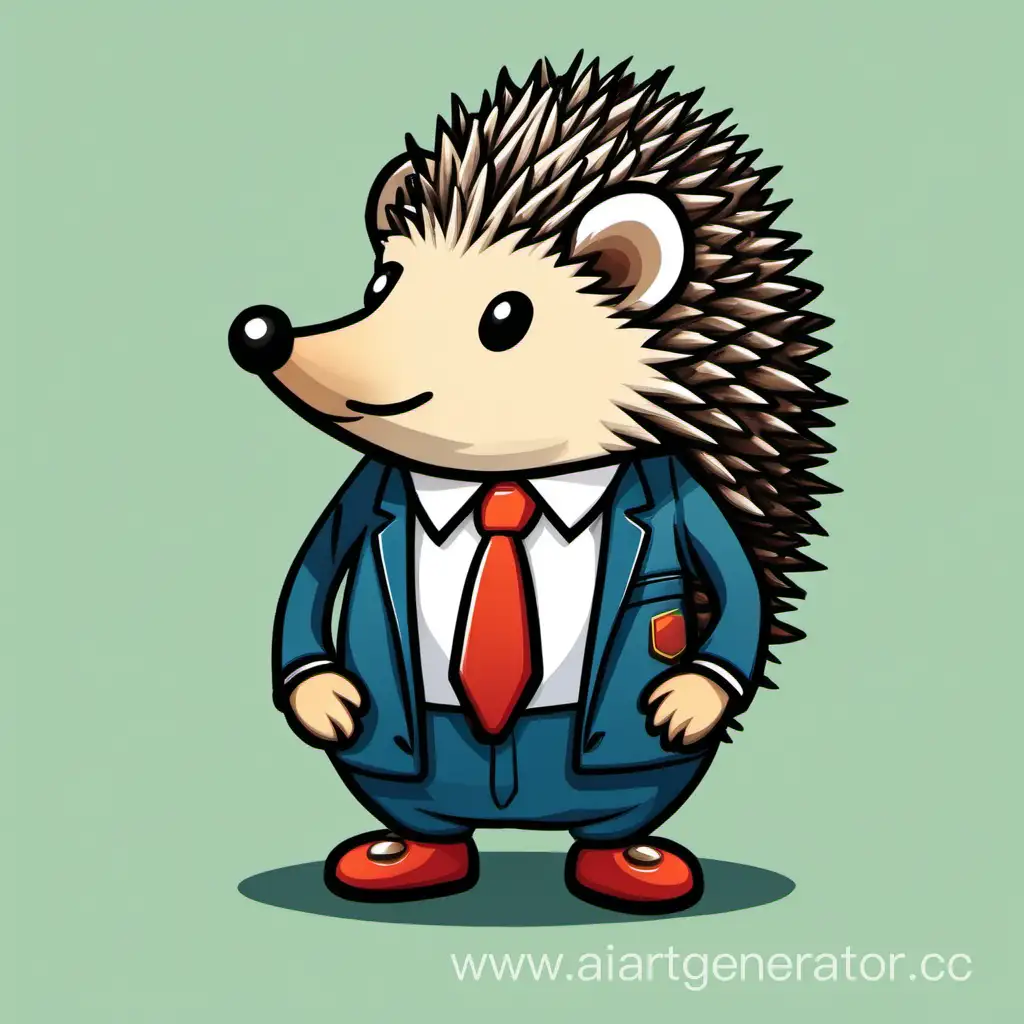 Stylish-Hedgehog-Manager-in-Trendy-Clothing
